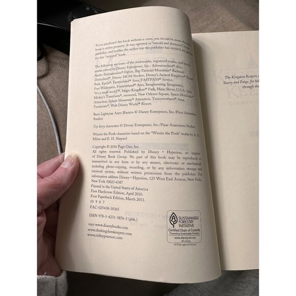 Hyperion Kingdom Keepers Ridley Pearson Books 3-4 Disney in Shadow Power Play - Picture 8 of 10